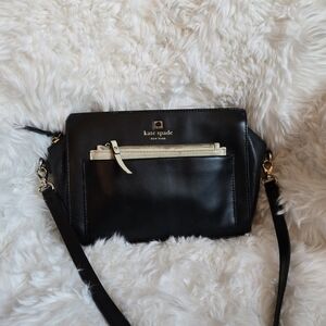 Kate Spade Black and Cream Crossbody Bag